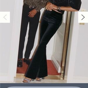Anthropologie velvet flares